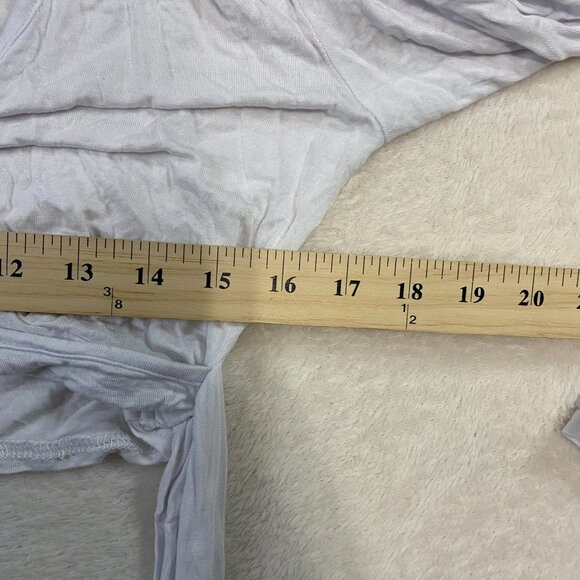 Nasty Gal White Crop Top Long Sleeves Size 10 - Picture 6 of 8